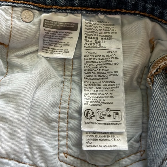 Levi’s 501 Cut Off Shorts High Rise Size 29 - Picture 10 of 16